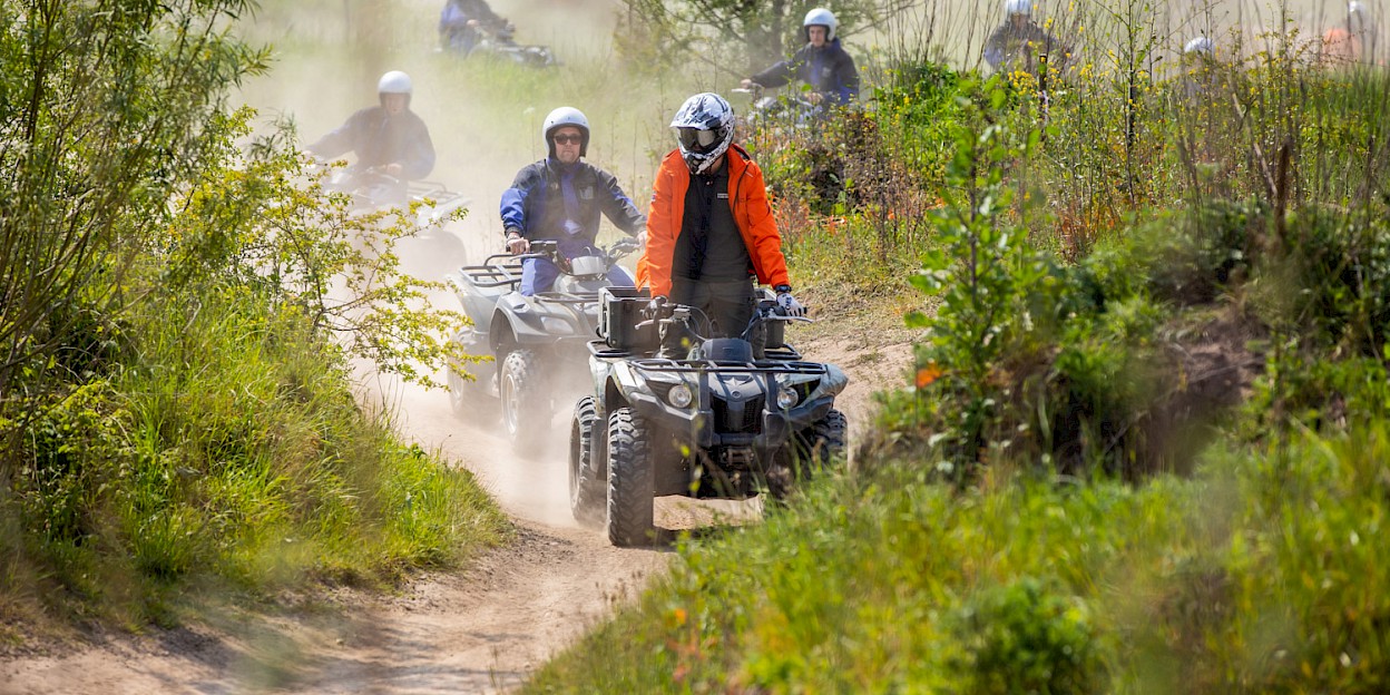 Quad rijden onder begeleiden